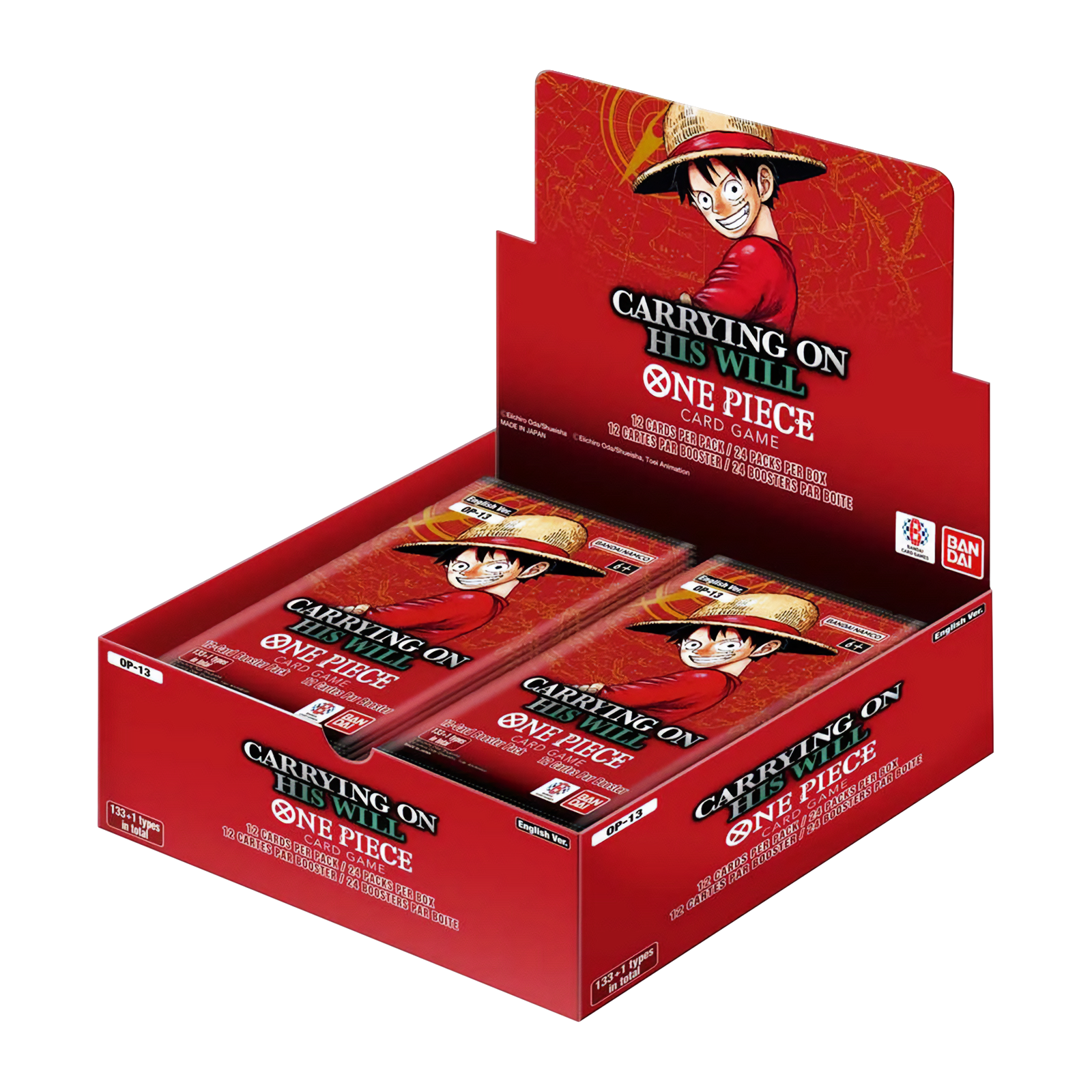 One Piece TCG - Carrying On His Will (OP-13) - Display Case (12x Booster Boxes) - Image 2