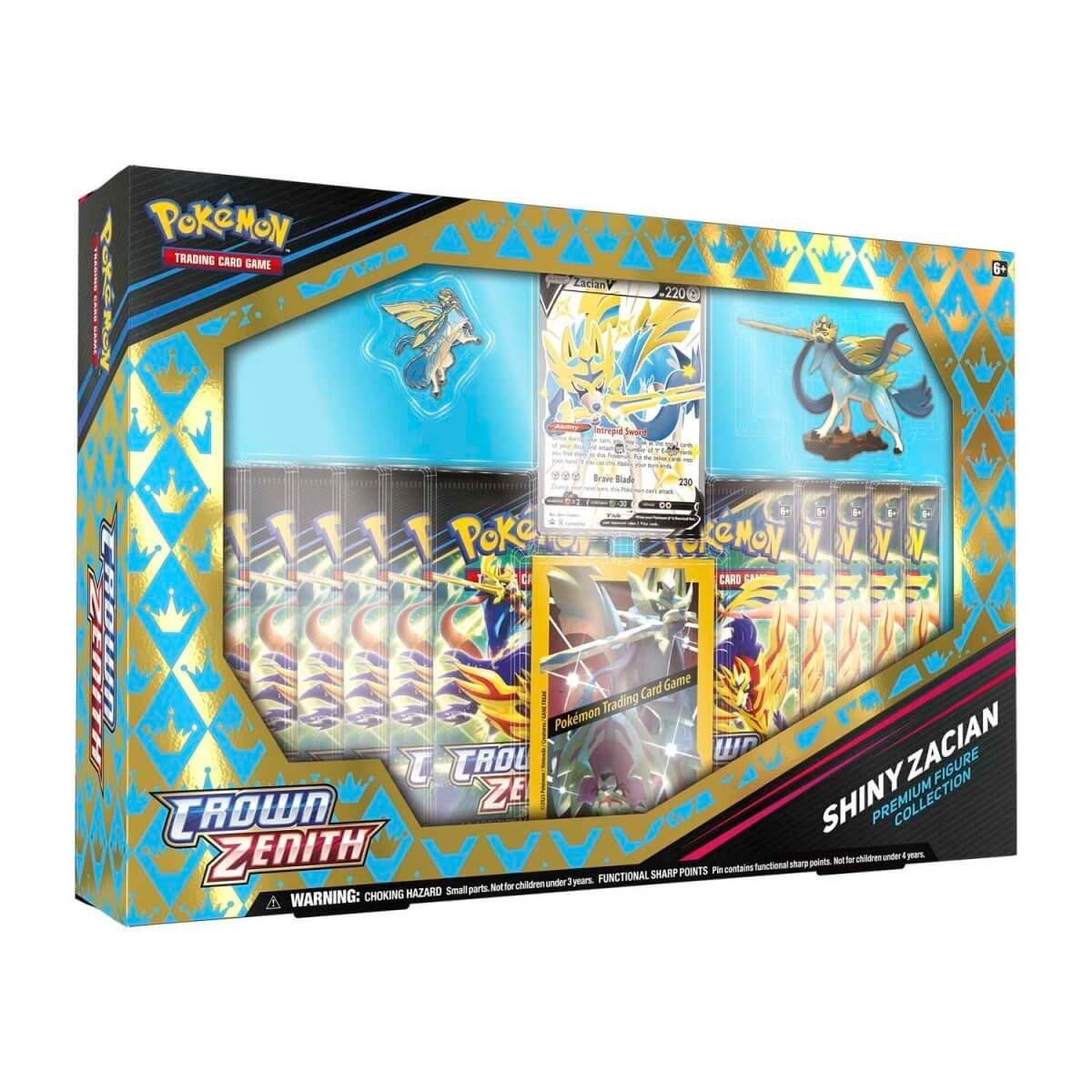 Pokémon TCG: Crown Zenith Premium Figure Collection (Shiny Zacian) - pokemon cards
